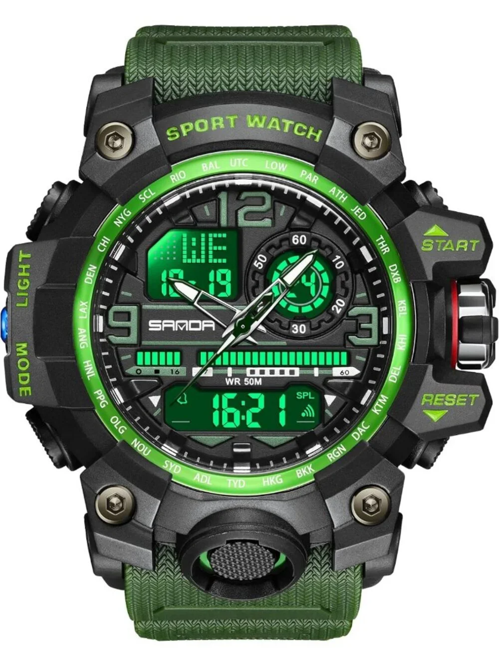 Men's Waterproof Sports Watch | Multi-Function Military Tactics LED Alarm
